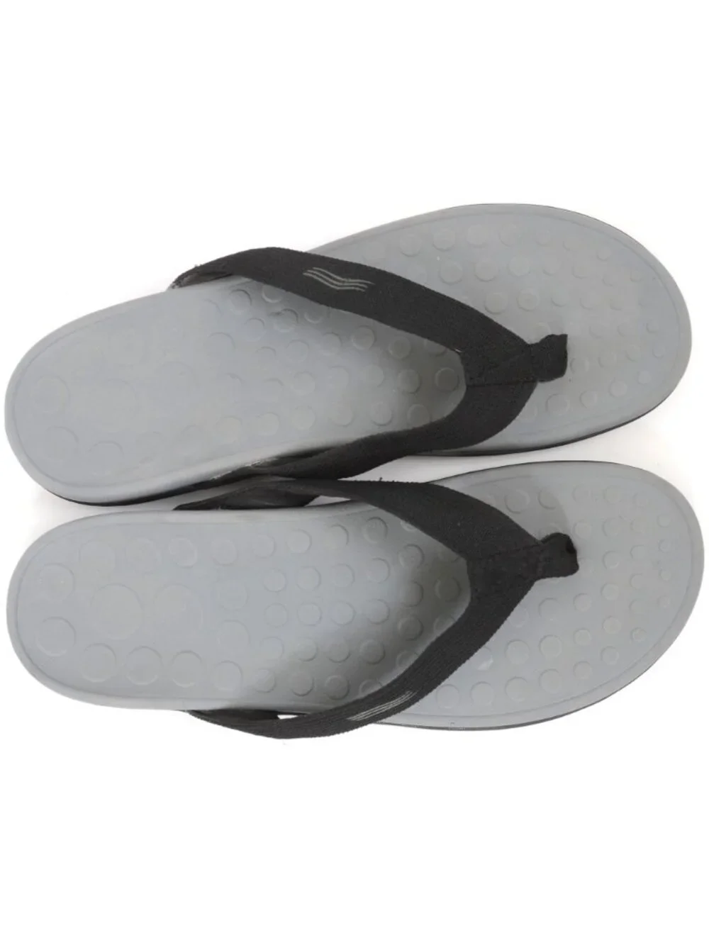 Vionic with Orthaheel Unisex Wave Orthatic Sandal Black Women 12 / Men 11 Black